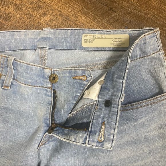 Diesel Industry Gruppe Super Slim-Skinny Low Waist Thin Light Wash Denim Jeans - Picture 8 of 14